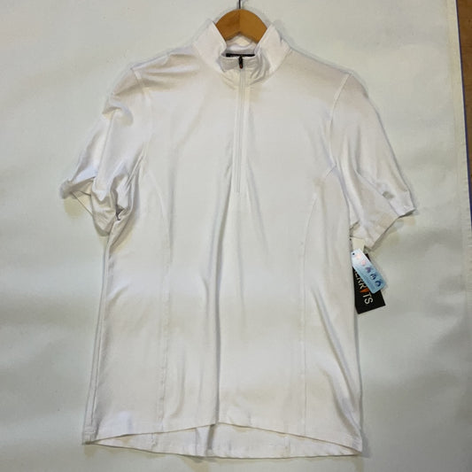 Kerrits Ice Fil Lite Solid Short Sleeve Shirt-White-Large
