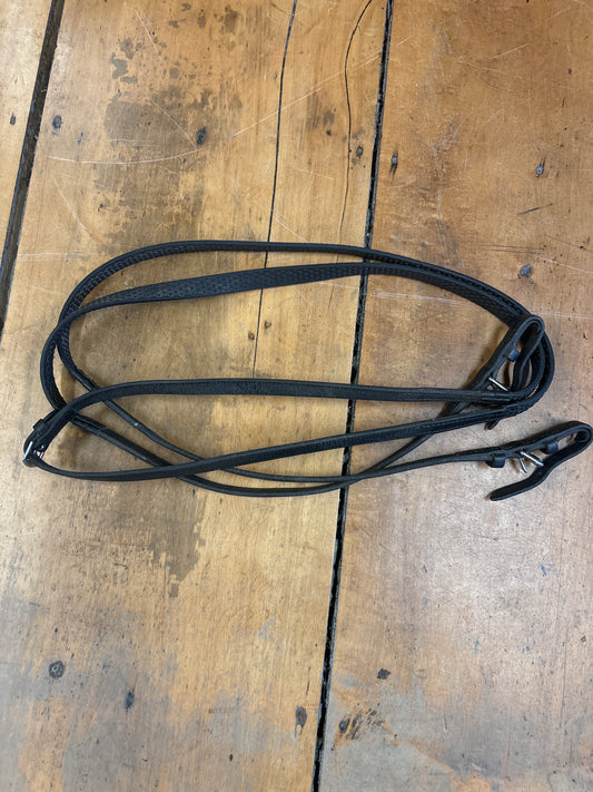 Nunn Finer Pebble Reins-Full-Black