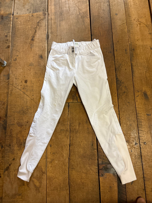 Dover Saddlery Silicone FS Breeches-White-24