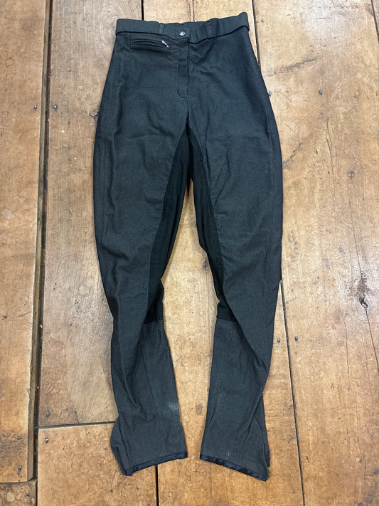 Trainers Choice Full Seat Breeches-Black-30R