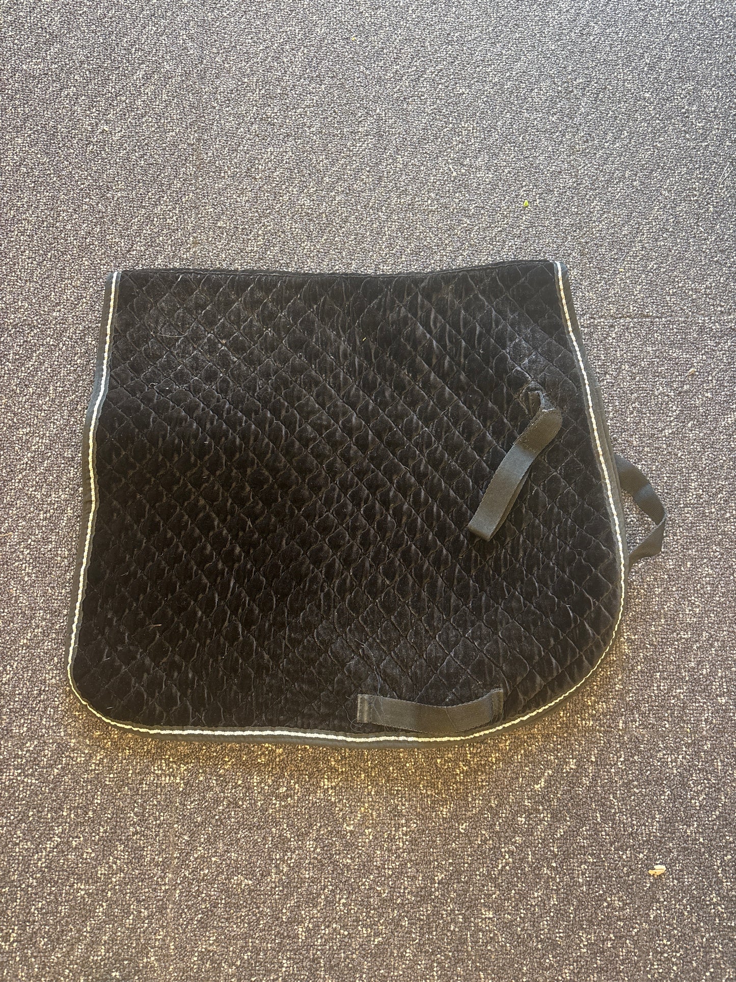 Velvet Dressage Pad-Black
