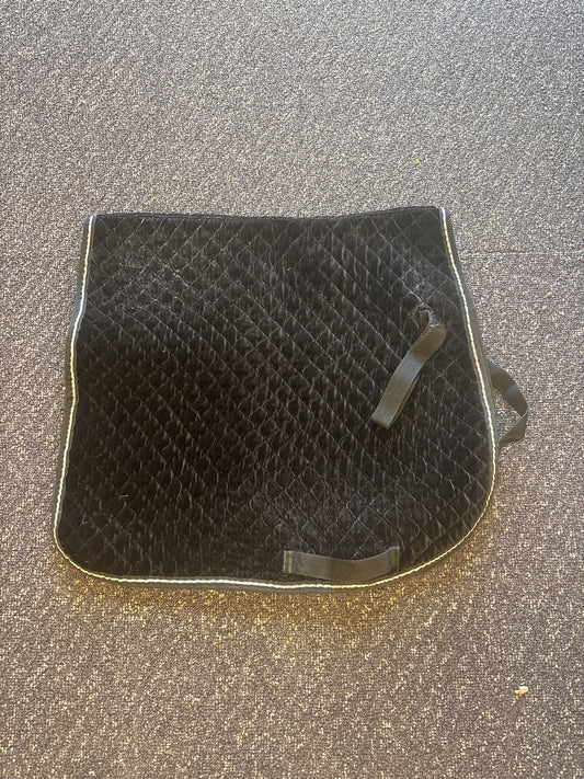 Velvet Dressage Pad-Black