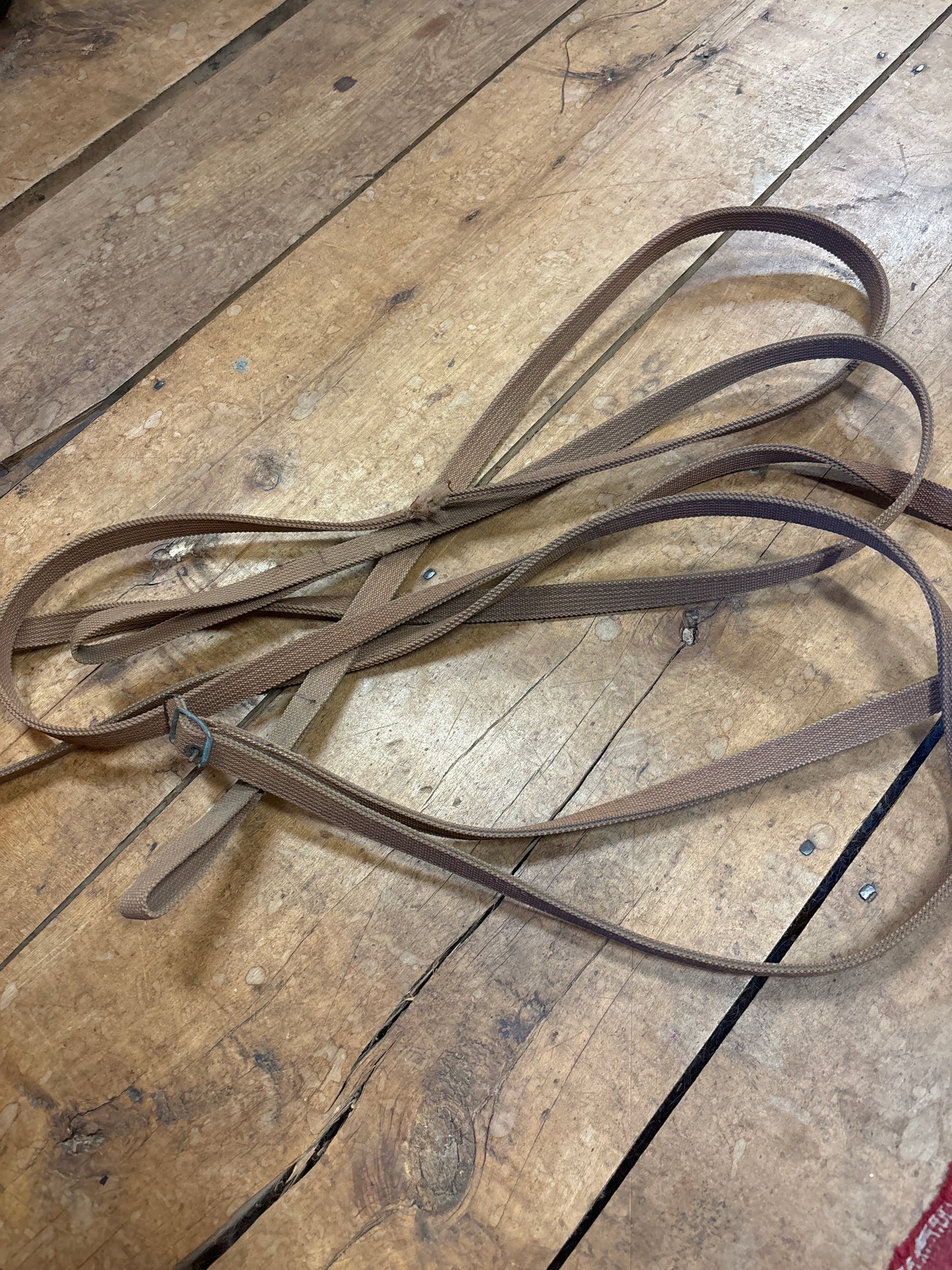 Nylon Draw Reins-Brown