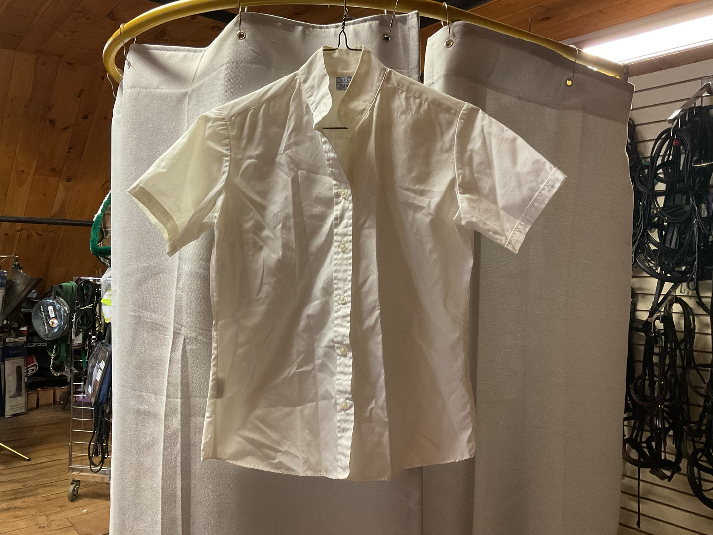 Concour Elite Button Up Show Shirt- White