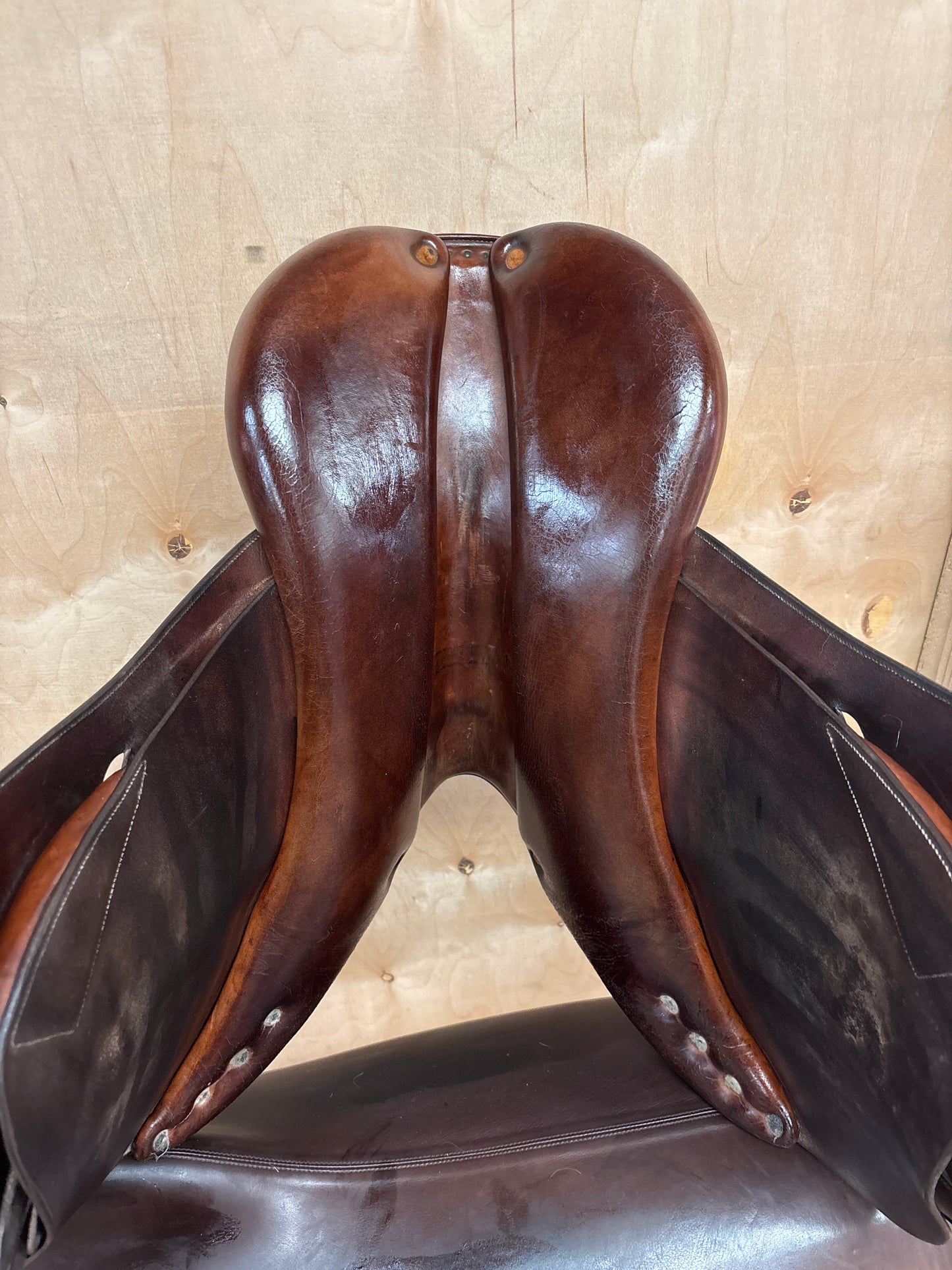 Bruno Delgrange Jump Saddle-Brown-Medium-17”