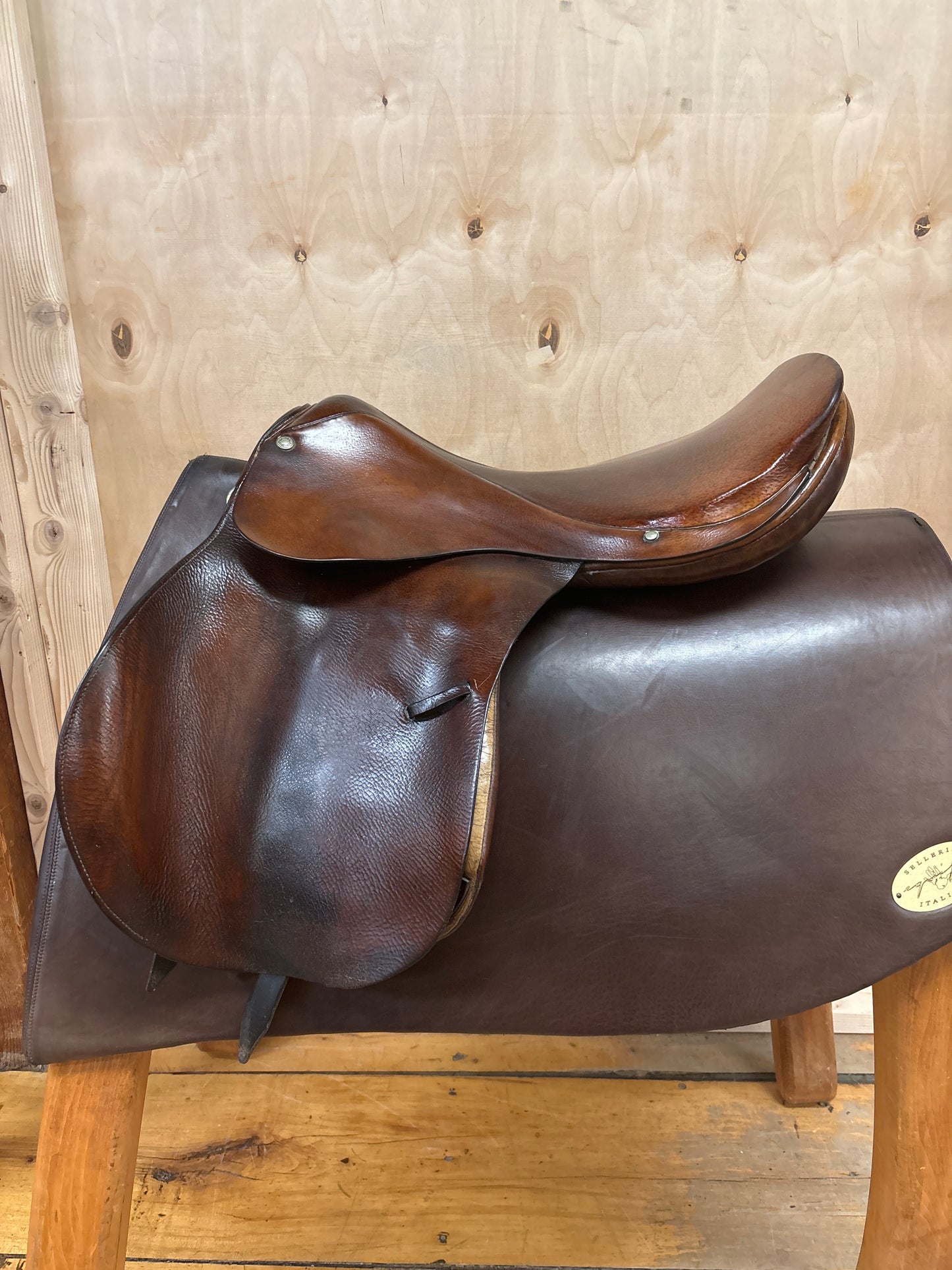 Pariani Milano Jump Saddle-Brown-18”-Narrow