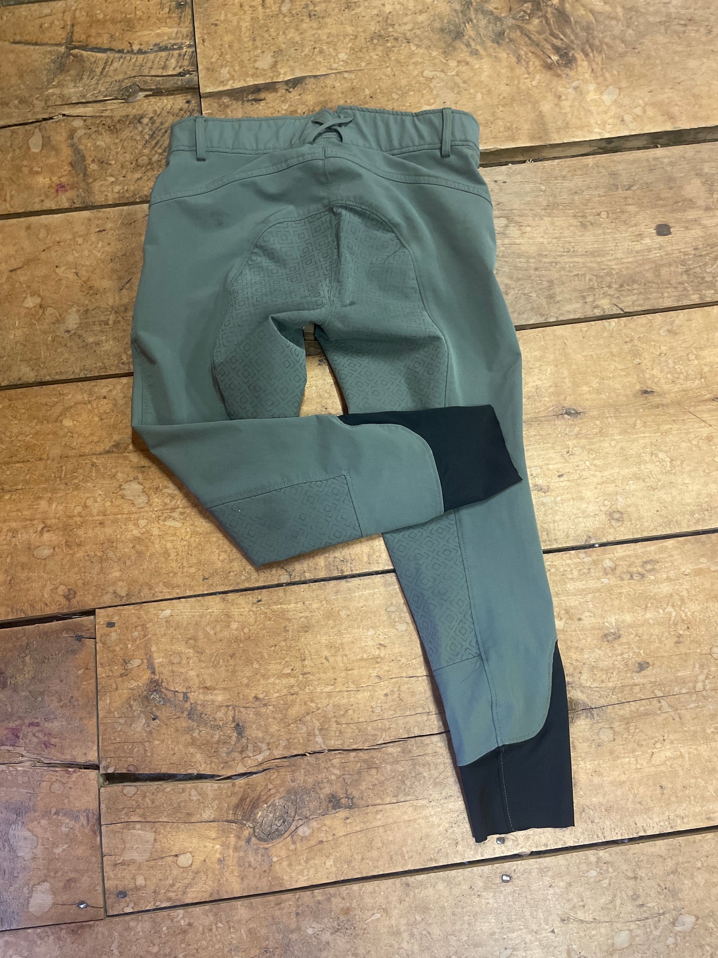 Horze Full Seat Silicone Breeches-Green-26