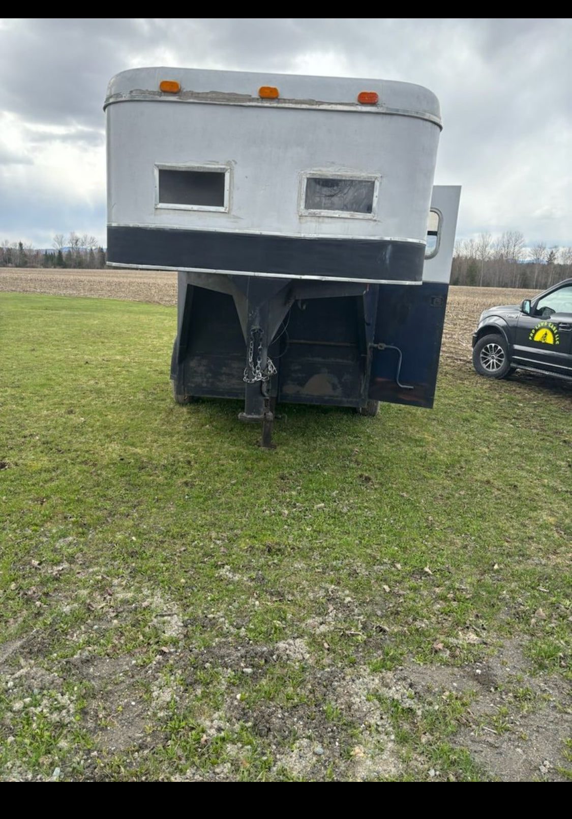 1990 2 Horse Straight Load Gooseneck Trailer
