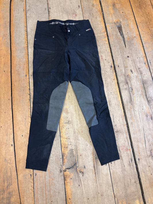 Kerrits Knee Patch Breeches-Black-Medium