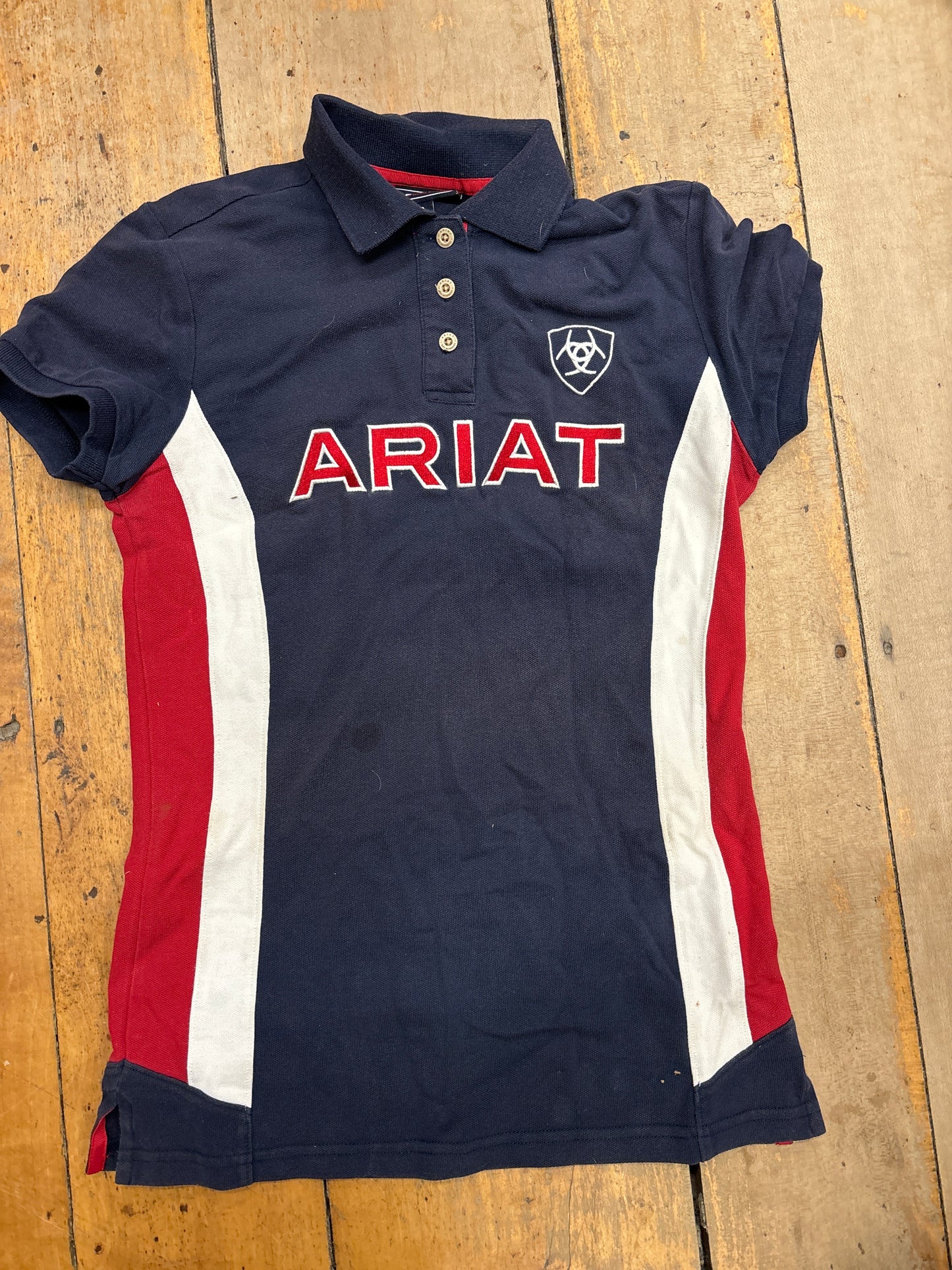 Ariat Polo Shirt-Blue-XSmall