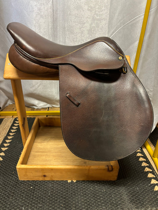 Collegiate Jump Saddle-Brown-Medium Narrow-16.5”