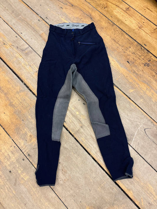 Tempi Full Seat Breeches-Navy-26L