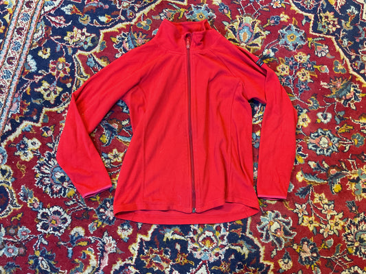 Fleece Zip Up- Red