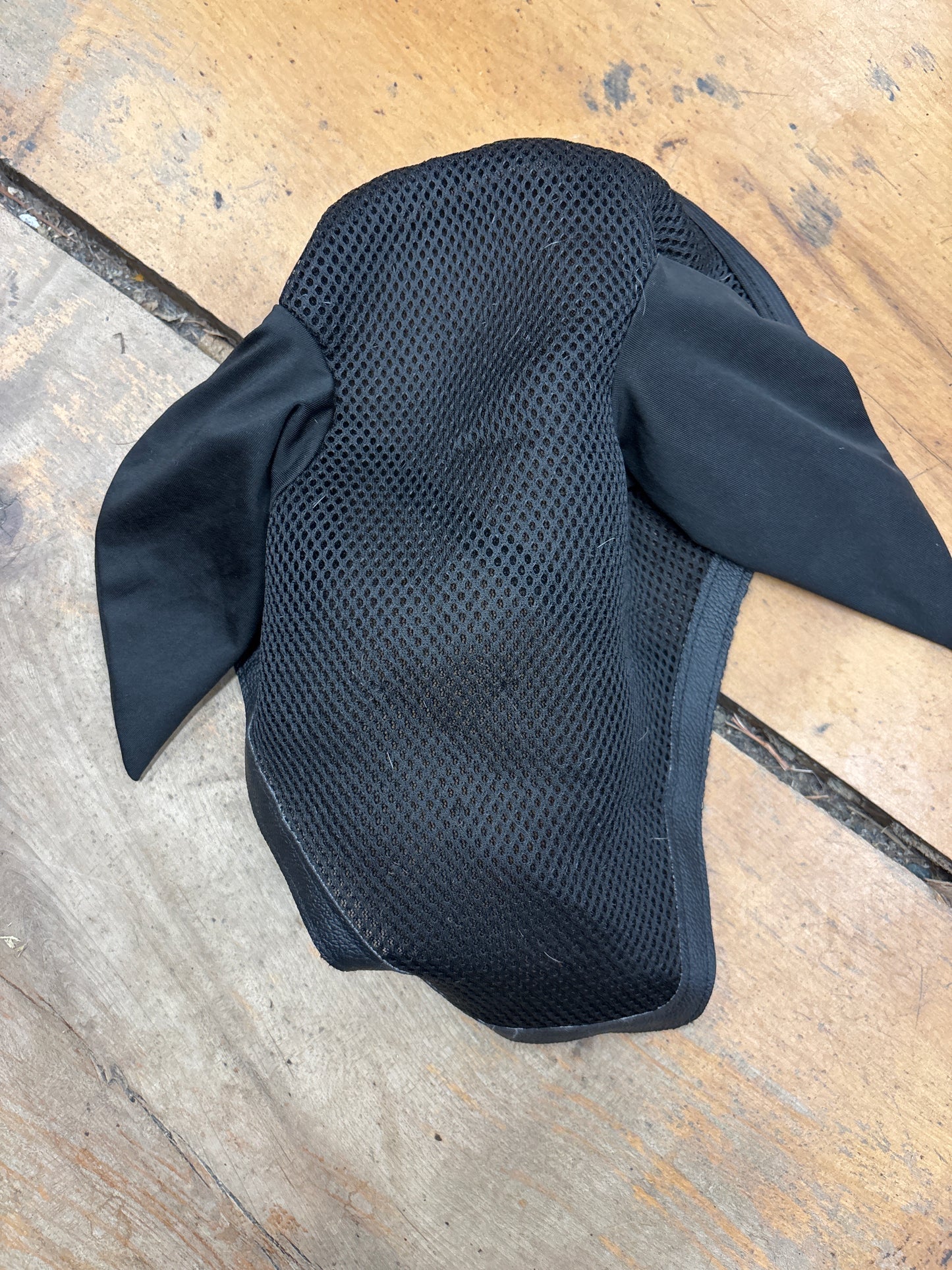 Equixpert Fly Bonnet-Black-Cob