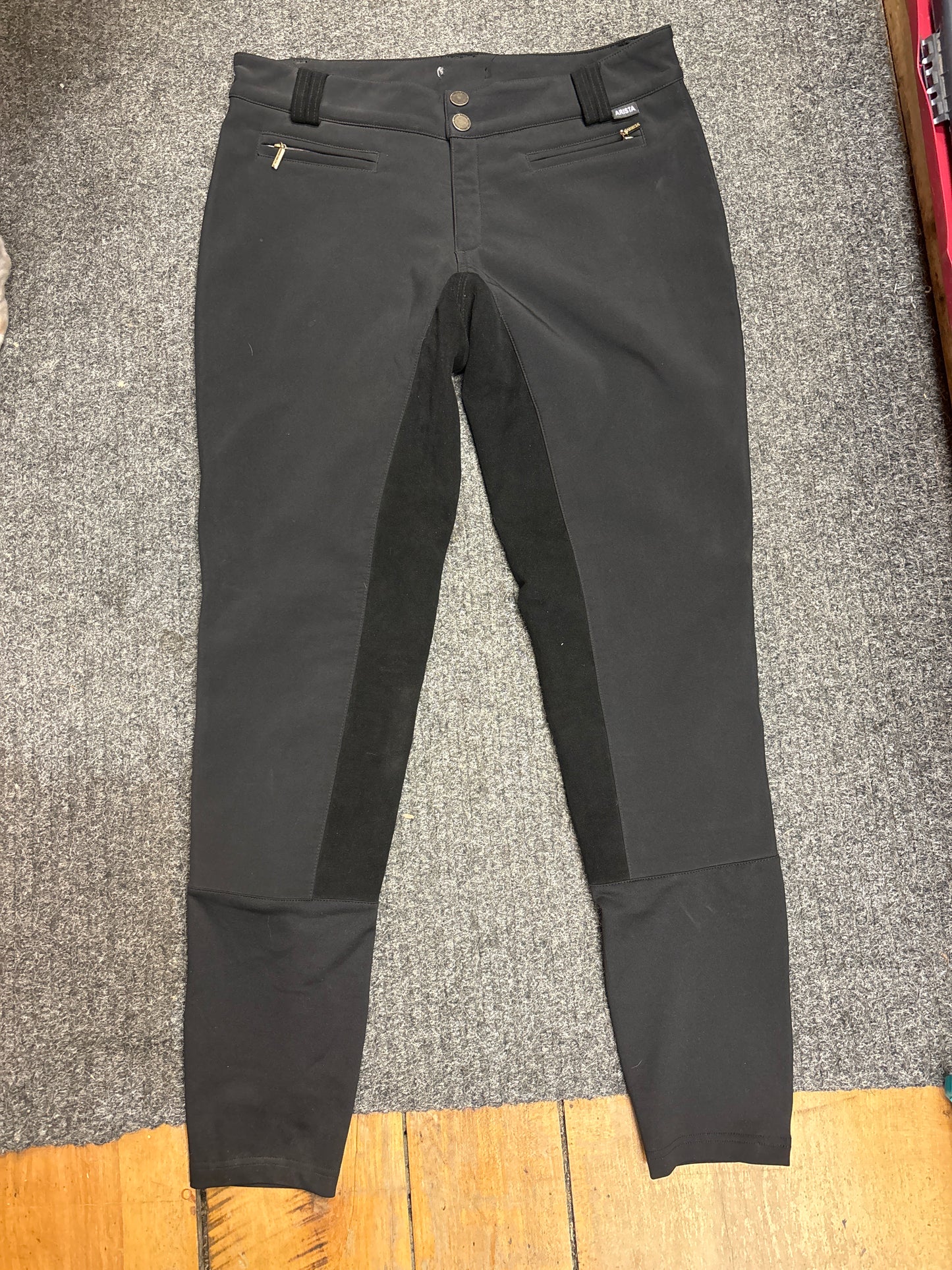 Arista Winter Full Seat Breeches-Black-30