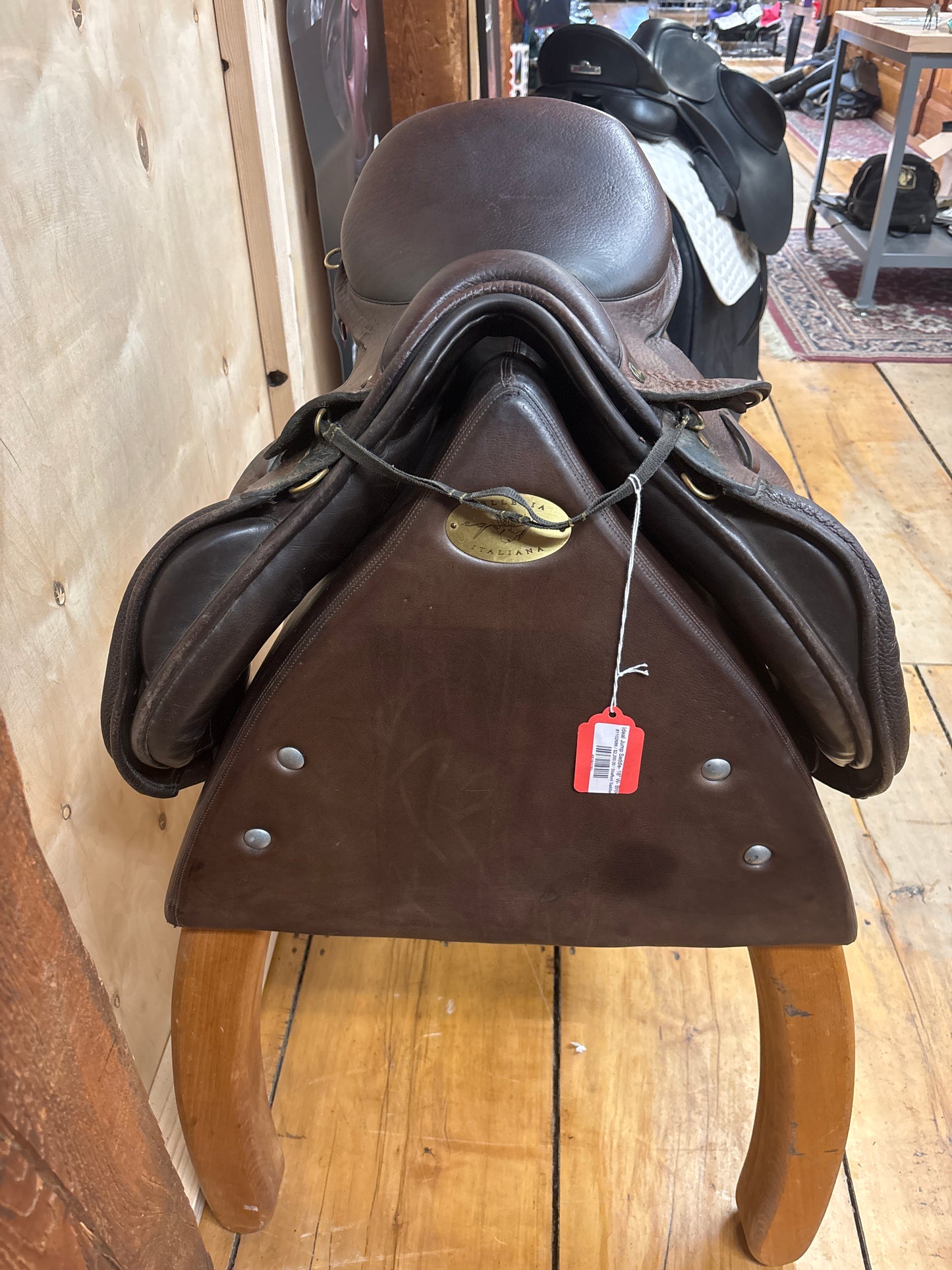 Ideal Jump Saddle-Brown-18”-Medium Wide