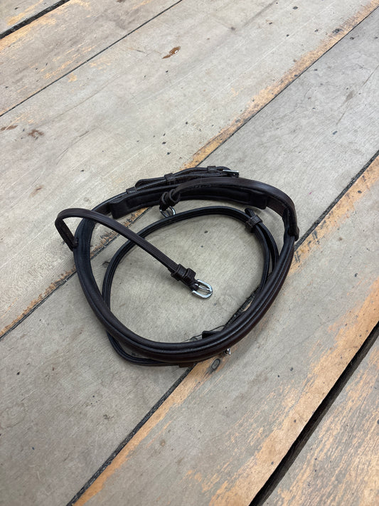 Schockemohle Flash Noseband-Brown-Full