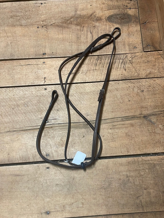 Raised Leather Standing Martingale-Brown-Full