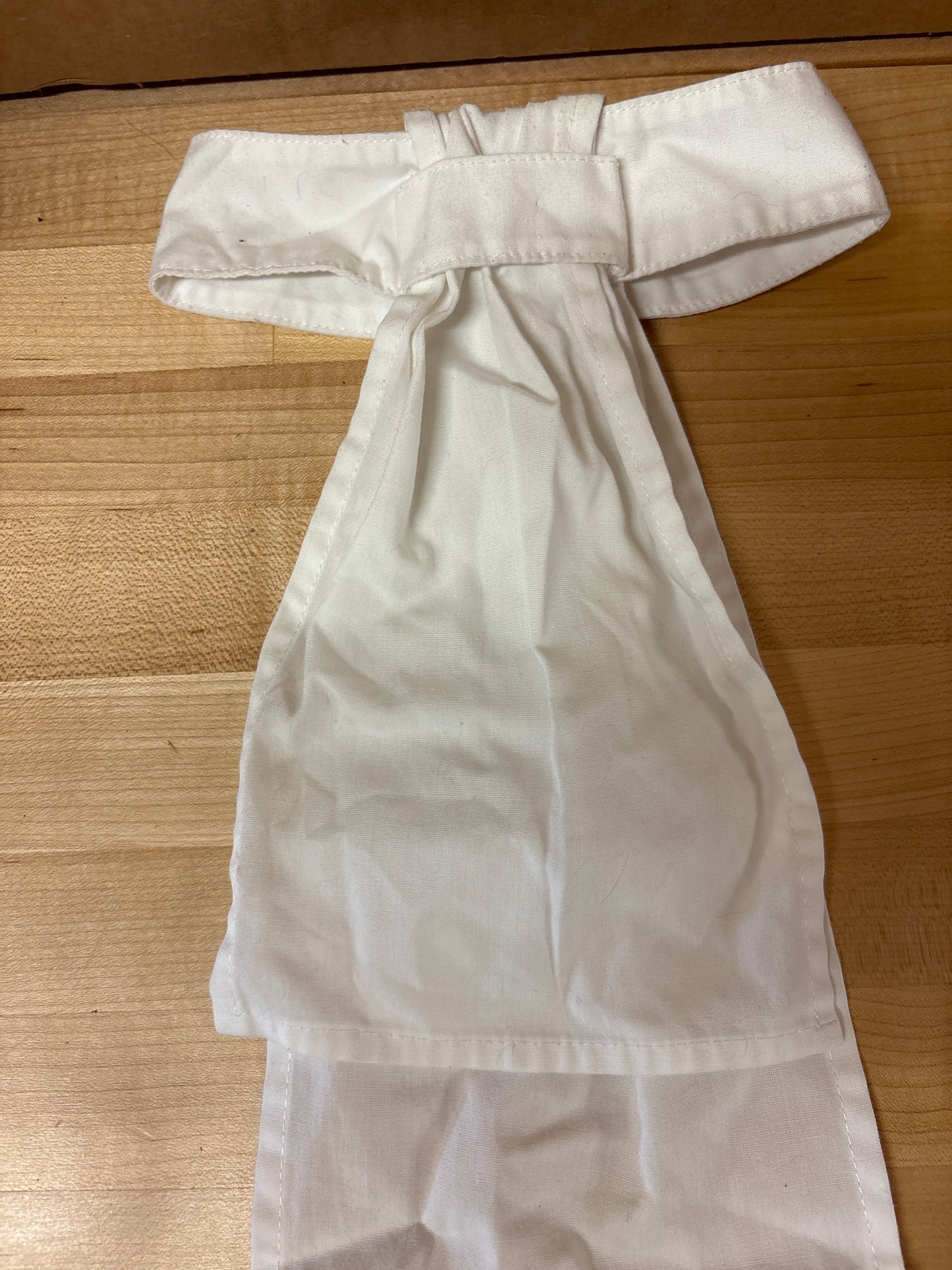 Pre-Tied Stock Tie-White