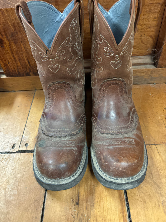 Ariat Western Boots-Brown-Ladies 10