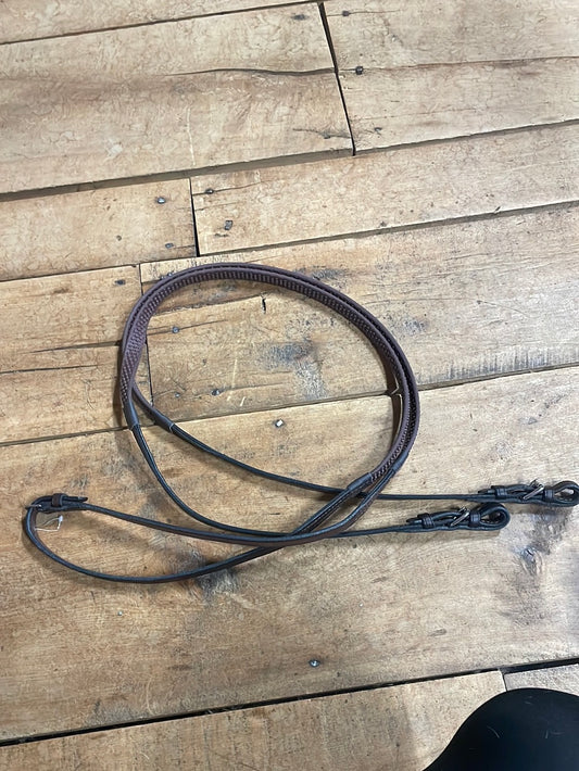 Nunn Finer Super Grip Soft Grip Reins-Havana