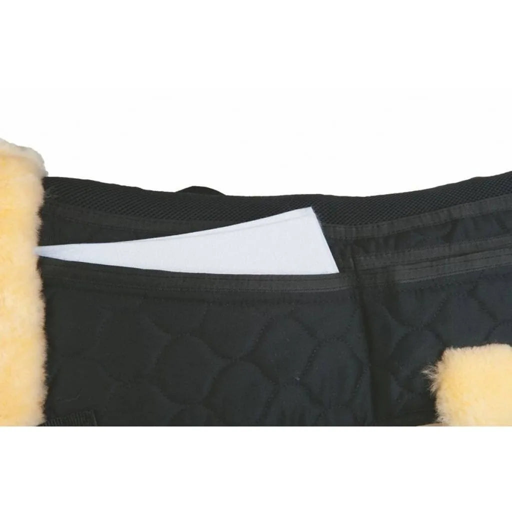 HKM Half Pad-Black with Sheepskin-Full