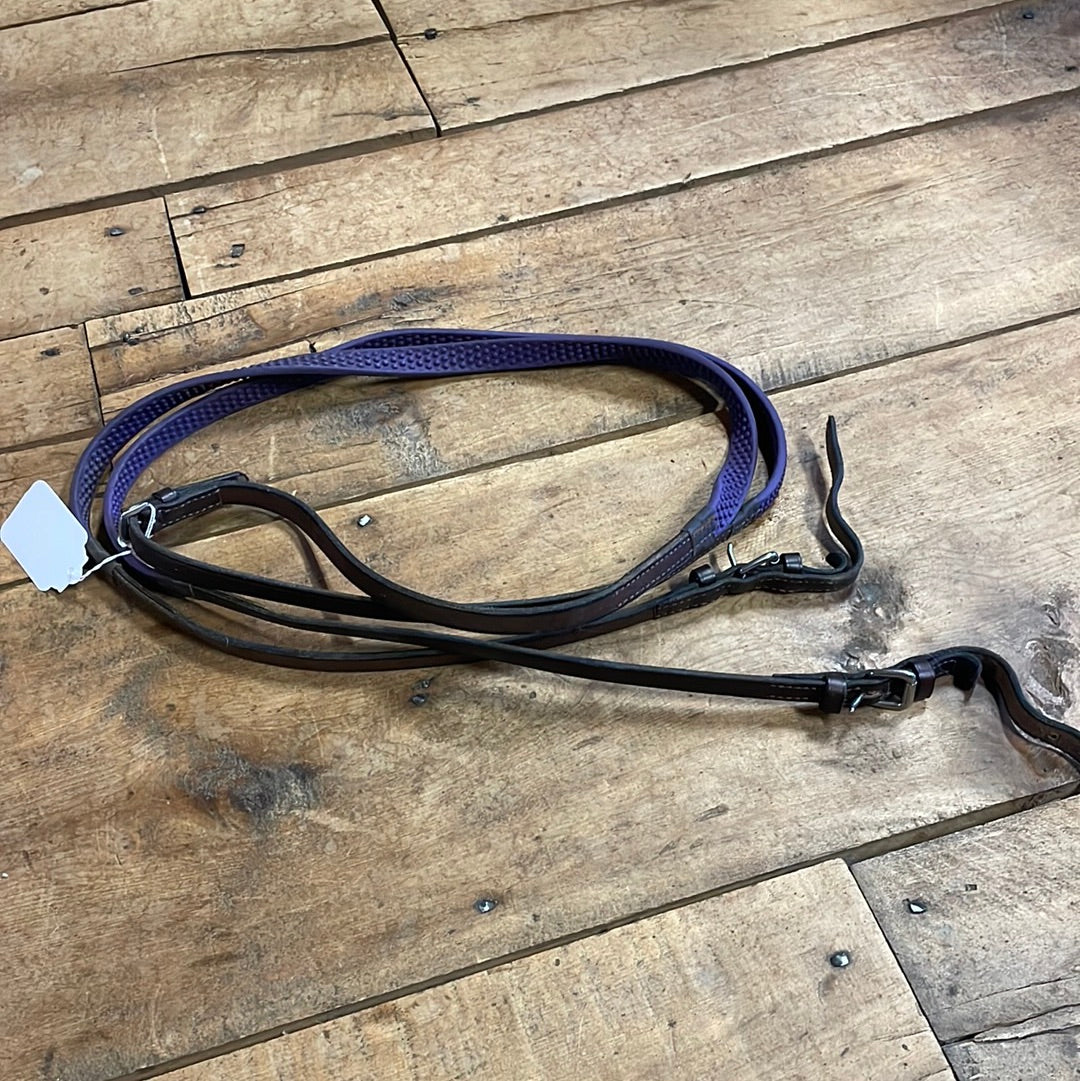 Nunn Finer Pebble Reins-Purple-Full