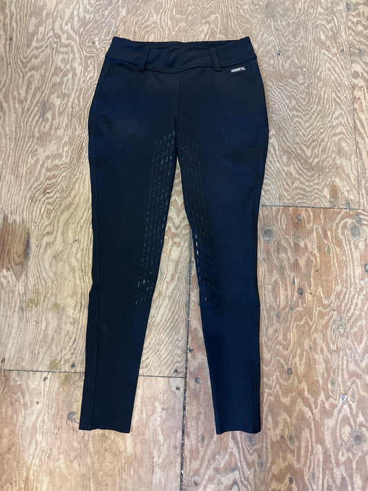 Kerrits Silicone Full Seat Winter Breeches-Black-Medium