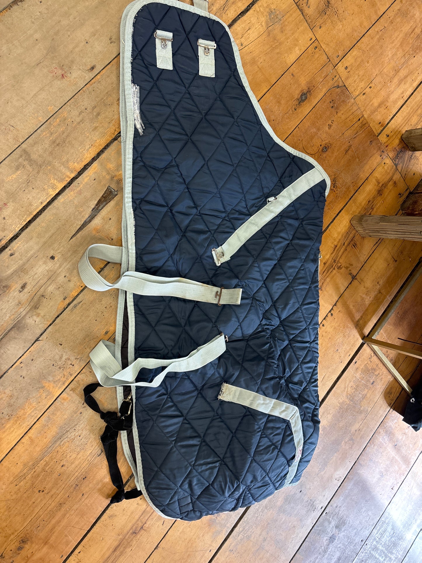 Stateline Tack Stable Blanket-Blue-68”