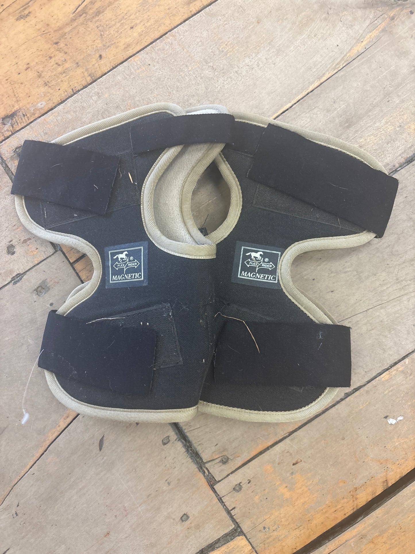 Flex Rider Magnetic Hock Boots-Black-Full