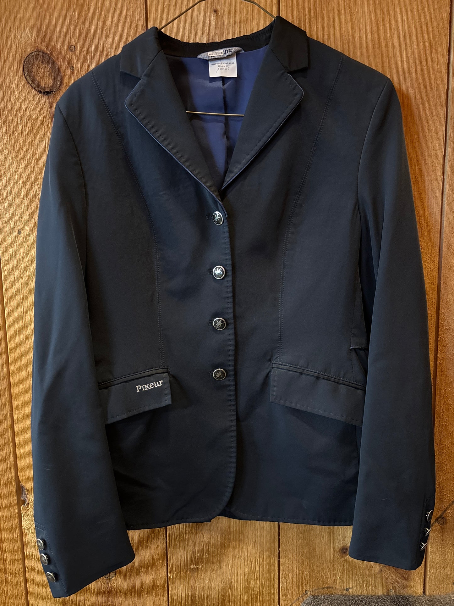 Ladies Pikeur Show Coat-Navy-10