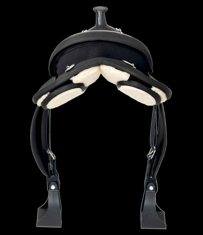 Abetta® Adjustable Panel Western Saddle-Black-15”-Semi QH Bars