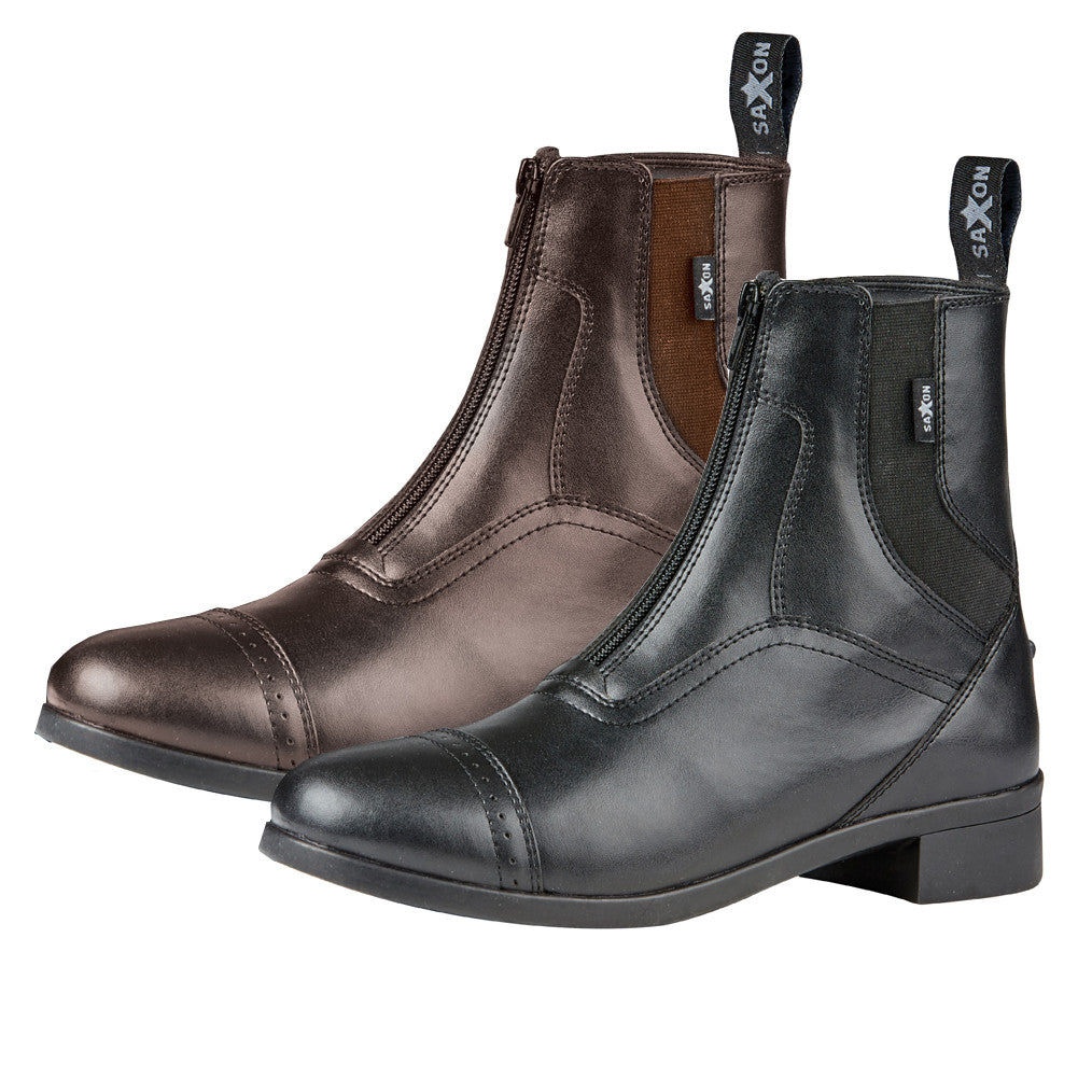 Bottes de paddock Saxon Syntovia Zip pour enfants