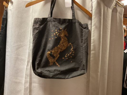 Tote Bag with Geometric Horse