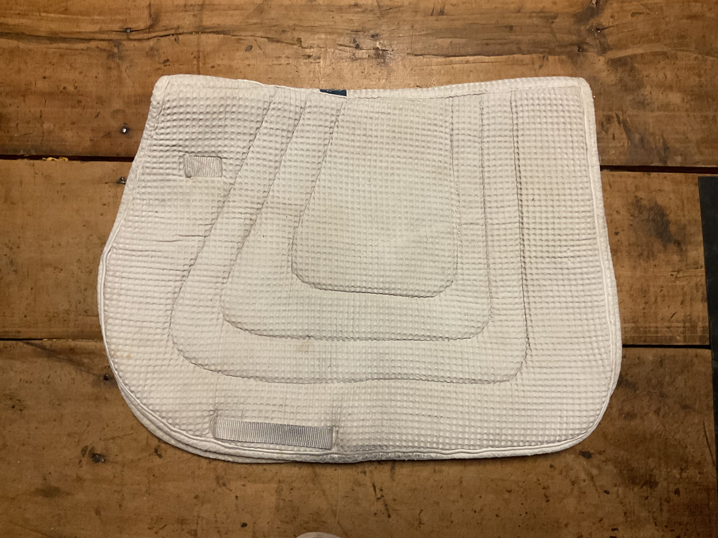 Waffle AP Saddle Pad- White