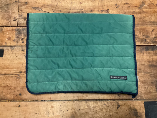 Rambo Reversible Saddle Pad- Green/Navy