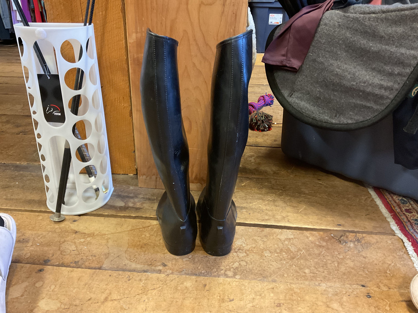 Rubber Riding Boots- Black