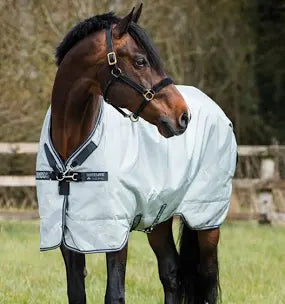 Rambo 100g Turnout Rug-Grey-81”