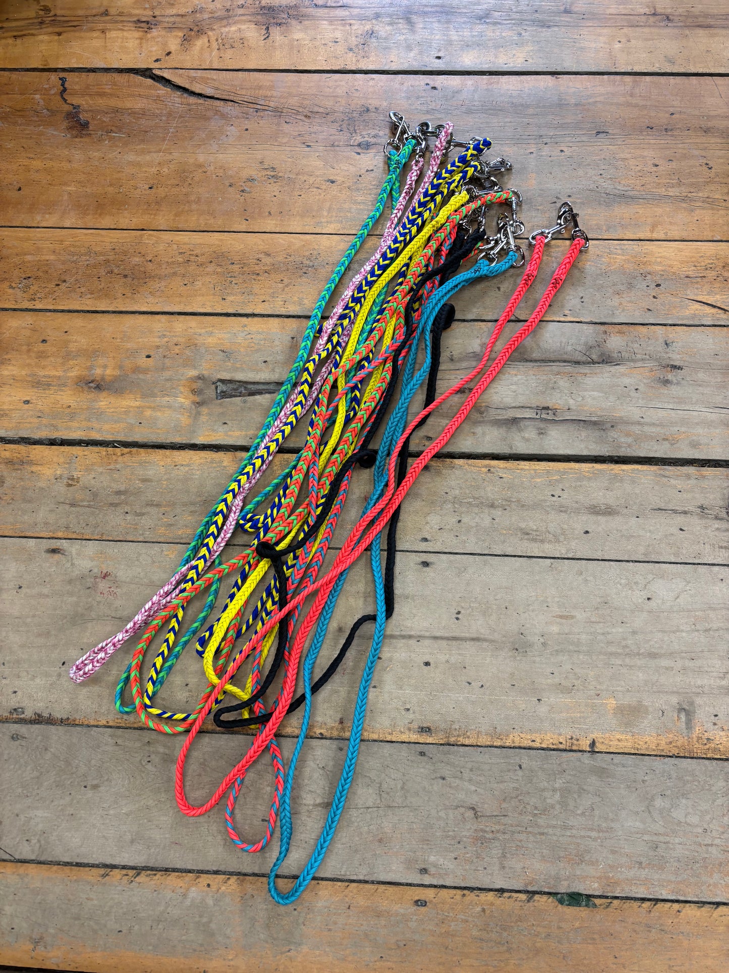 7’ Braided Reins with Snaps