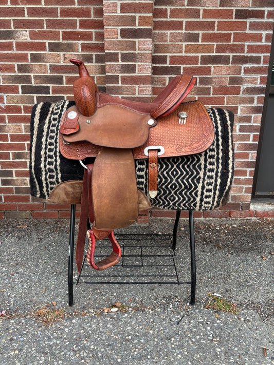 Billy Cook Western Saddle-15”-Semi QH Bars