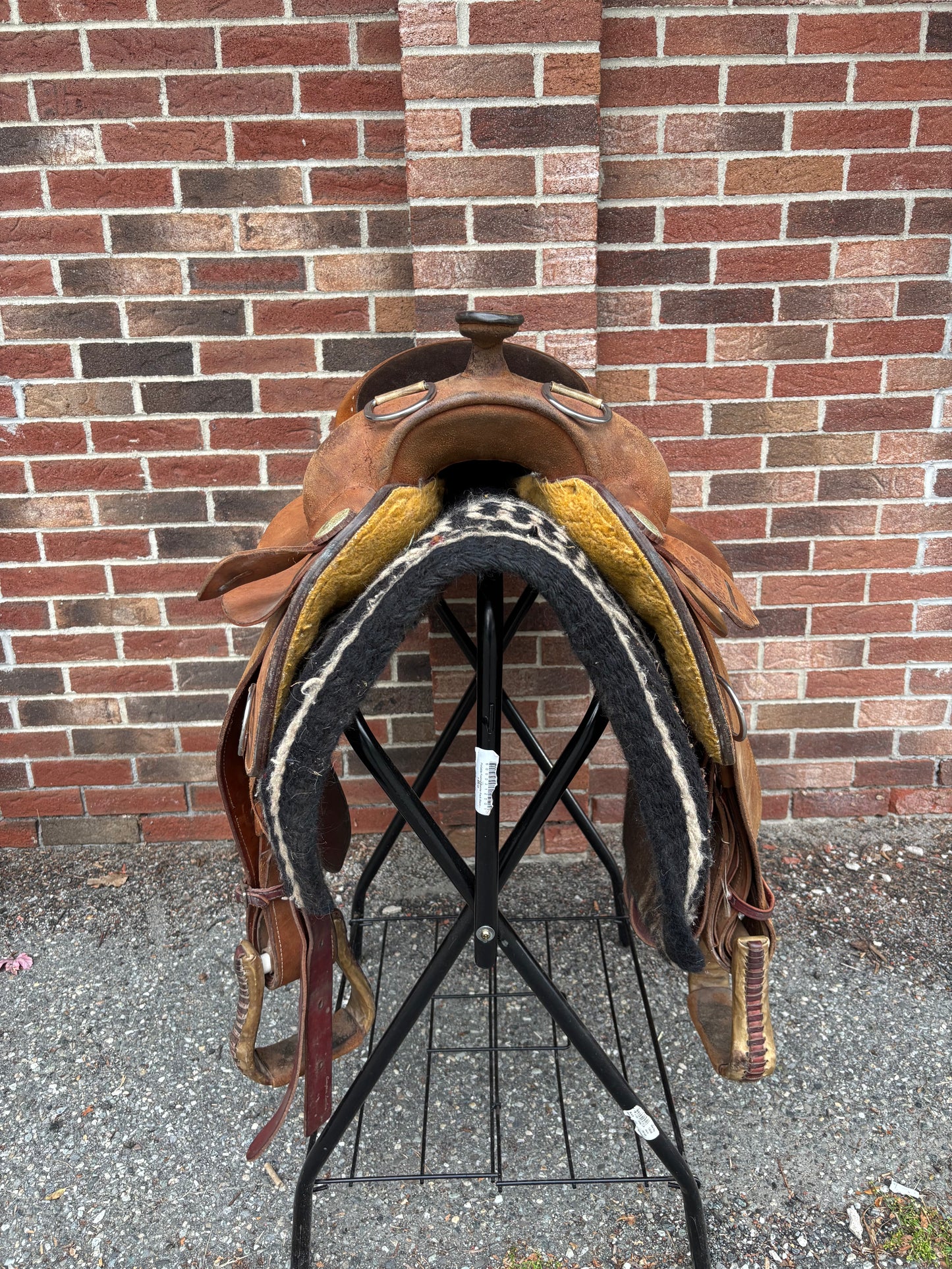 Custom Ranch Saddlery Western Saddle-16”-Full QH Bars
