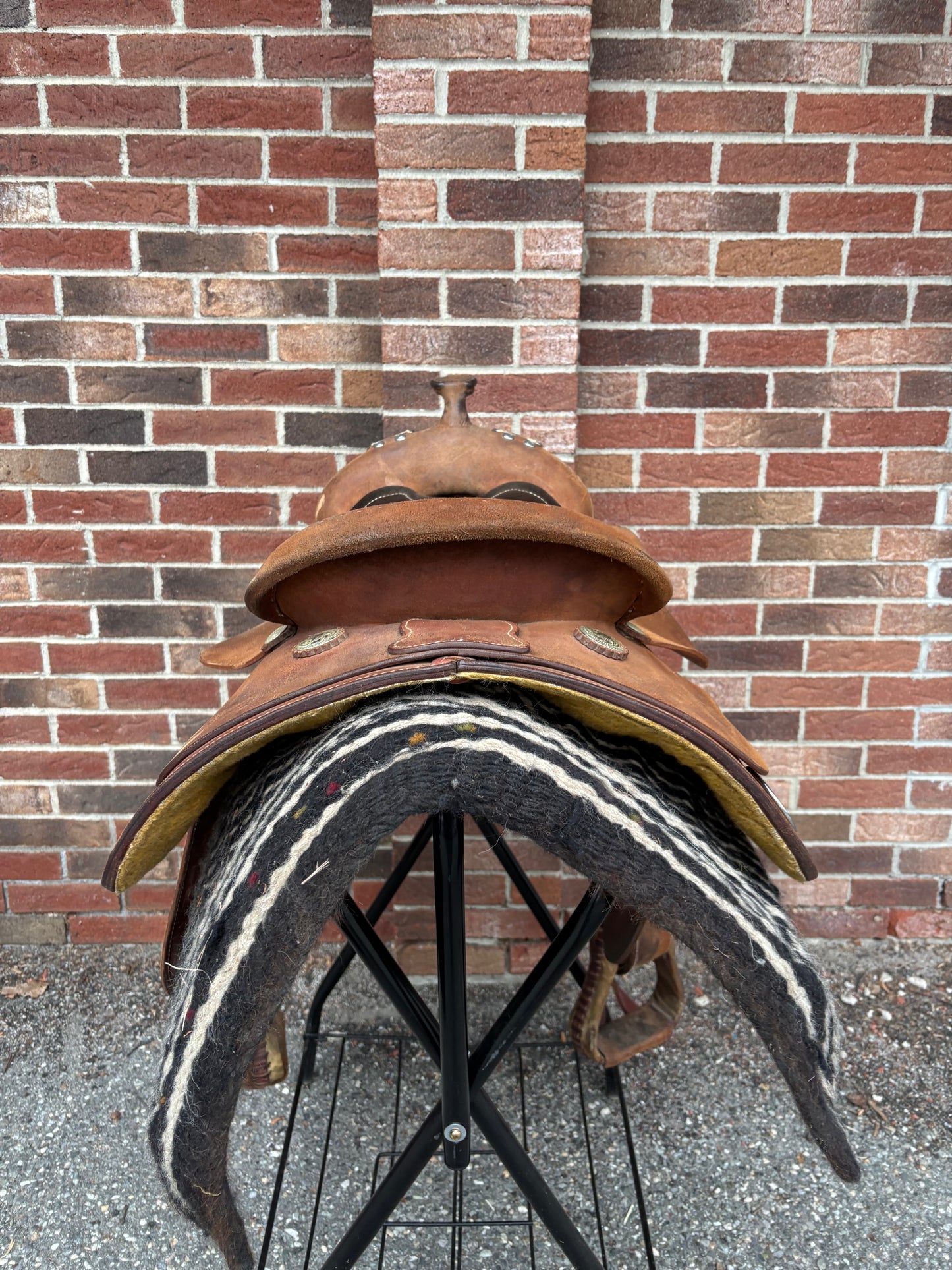 Custom Ranch Saddlery Western Saddle-16”-Full QH Bars