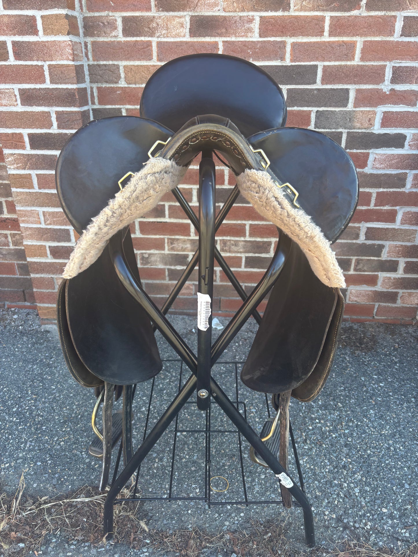 Down Under Saddle Supply Australian Stock Saddle-Black-Wide-18”