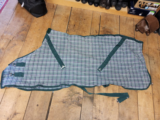 Stable Sheet- Green/Purple Plaid