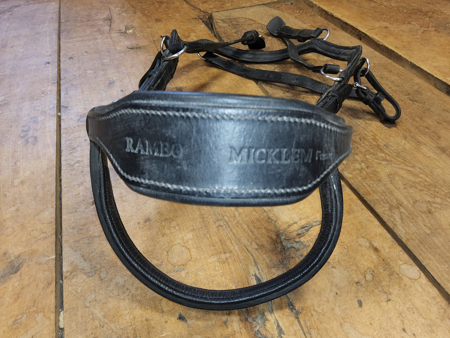 Rambo Micklem Bridle- Black